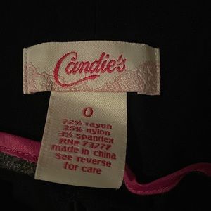 Candie’s Junior’s Sz 0 Straight Leg Black Dress Pant